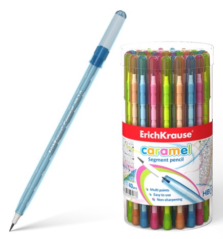 Карандаш сегментный ErichKrause Caramel HB 1.5 (1шт)