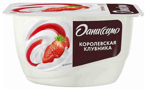 Даниссимо Творожный Королевская клубника 5,6%- 130г