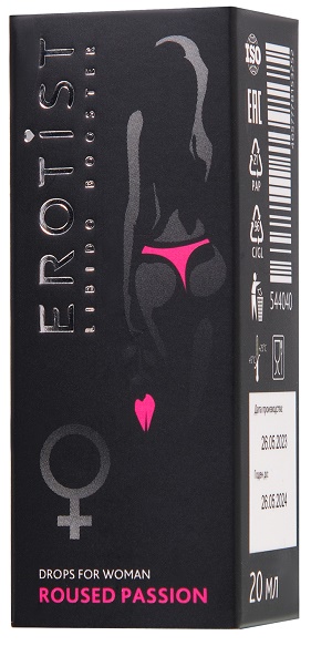 Афродизиак EROTIST капли 20 мл Возбуждающие для женщин >