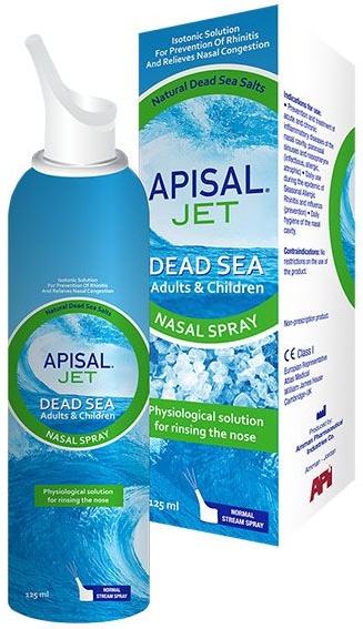 Аписал спрей назальный 125 мл Apisal Dead Sea Jet