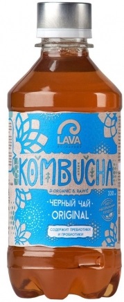 Kombucha Черный чай Lava Superfood оригинал 330 мл