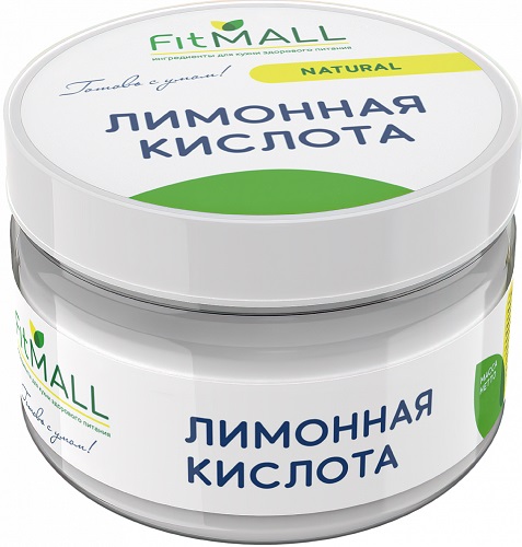 Fit Mall Лимонная кислота 250г банка