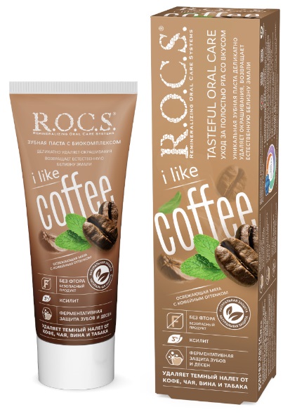 Зубная паста ROCS iLike Coffee 74г РОКС