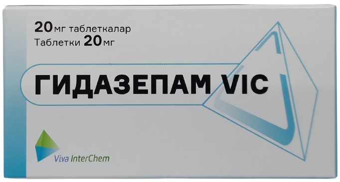 Гидазепам VIC табл. 20 мг №20 ( гидазепам ) (Упаковка)