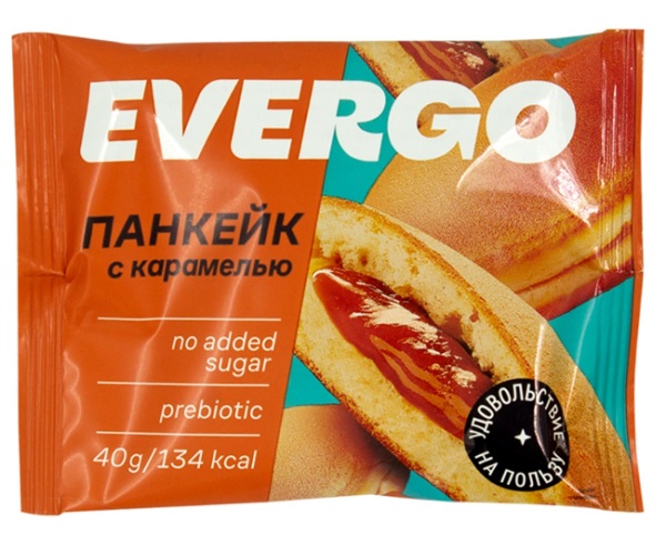 EVERGO Панкейк с карамелью без сахара 40 гр