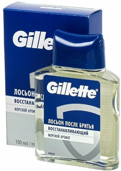 GILLETTE лосьон после бритья восстанавливающий Морской аромат 100мл