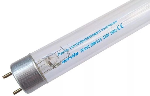 Лампа газоразрядная ультрафиолетового излучения AERVITA T8 UVC 30W G13