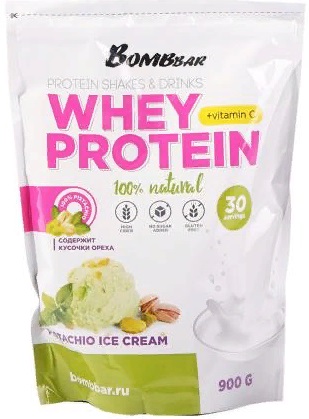 Bombbar Whey Протеин со вкусом фисташковое мороженое 900 г.