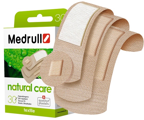 Лейкопластырь Бактерицидный MEDRULL 30 шт ( 4 размера ) Aloe Vera