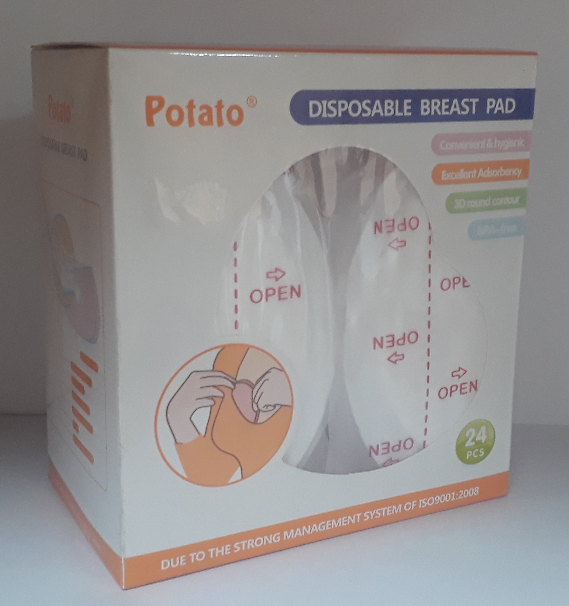 Прокладки для груди POTATO 24шт Одноразовые