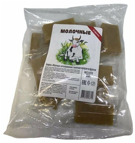 КонфетыМолочные неглазир.на фруктозе 200г