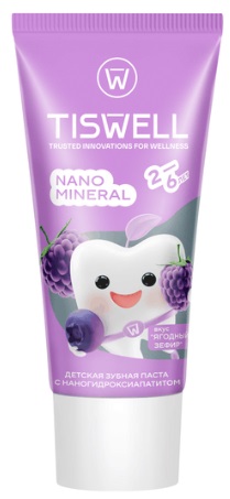 Зубная паста TISWELL детская 2-6лет ягодный зефир 60 г