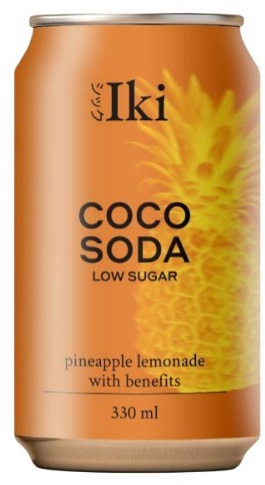 Лимонад Iki CocoSoda на основе кокоса с соком Ананаса 330мл