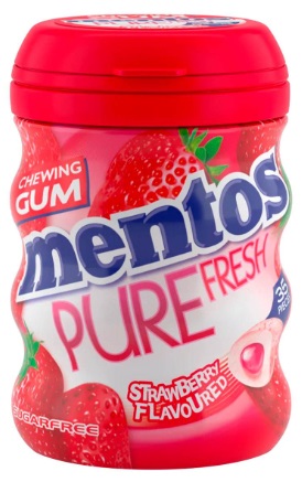 Жевательная резинка Mentos Pure fresh strawberry 60гр