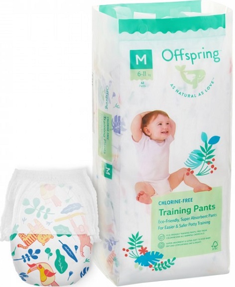Offspring трусики подгузники для детей Джунгли M (6-11кг) 42 шт