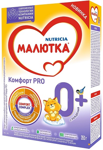 Малютка Комфорт Про 350г Смесь молочная с рождения