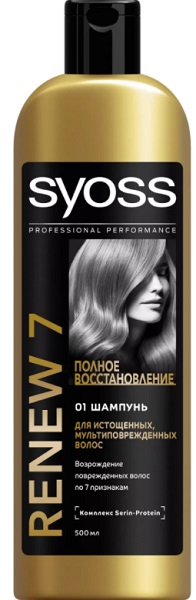 Syoss Шампунь Renew7 для поврежденных волос 500 мл