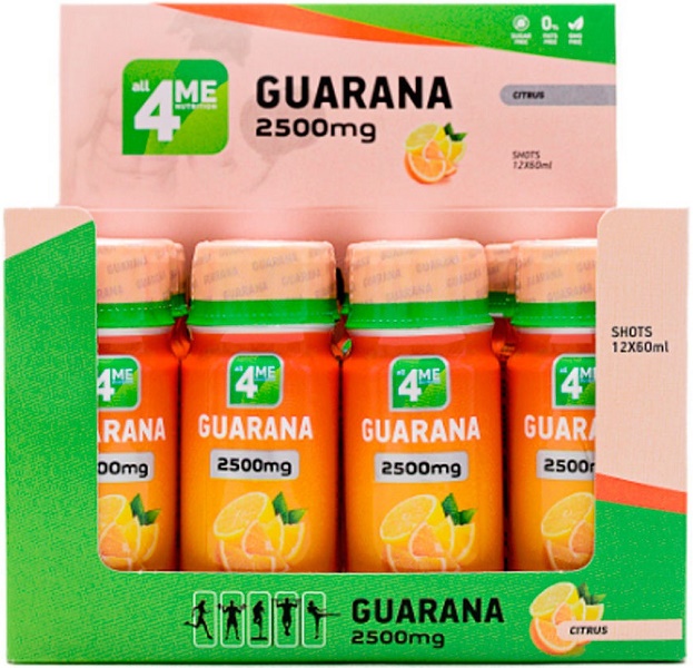 Гуарана 2500мг 60мл №12 Апельсин Лимон/Цитрус 4me Nutrition  & (Упаковка)
