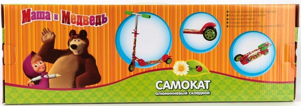 Самокат Маша и Медведь складной Скиф Трейд
