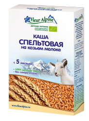 Fleur Alpine Каша Пшеничная (спельтовая) на козьем молоке 200г с 5 мес