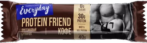 Everyday Protein Frends Батончик глазир. высокобелков. 40г Кофе