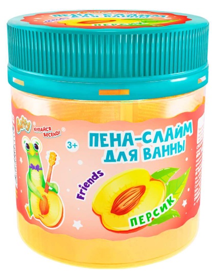Baffy Пена слайм для ванны детская Персик 150мл