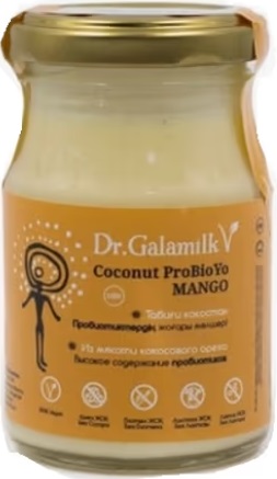 Dr.Galamilk ProBioYo Кокосовый йогурт 100г Манго