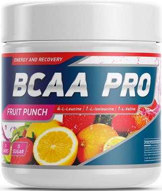 Geneticlab BCAA PRO 250г Фруктовый пунш ВСАА