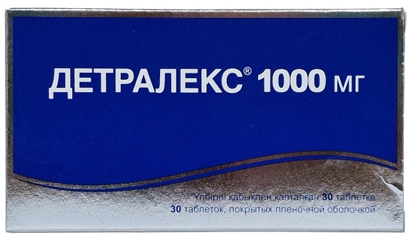 Детралекс табл. 1000 мг №30 ( диосмин 900 мг, гесперидин 100 мг ) (Упаковка)