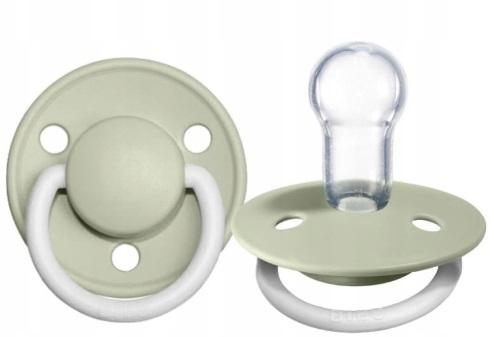 Пустышка силиконовая ночная 0м+ Bibs De Lux Glow Sage арт.1010270