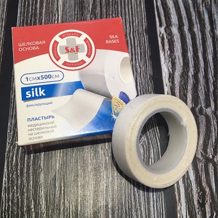 Лейкопластырь Рулонный Шелковый 1*500см S&F STICK&FIX