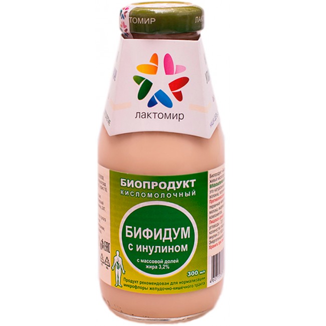 Биопродукт Бифидум с инулином 300 мл