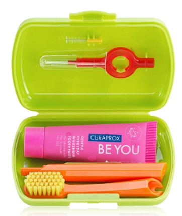 Набор дорожный CURAPROX TS Be you green single CS5460