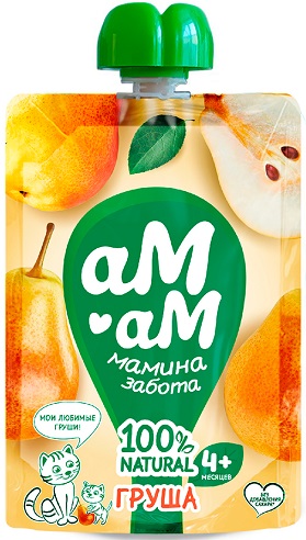 Ам-Ам Пюре Груша 90г пауч