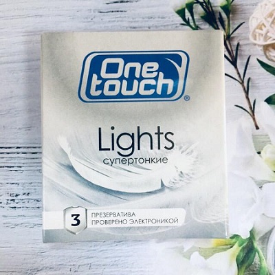 Презервативы ONE TOUCH Lights 3шт Супертонкие