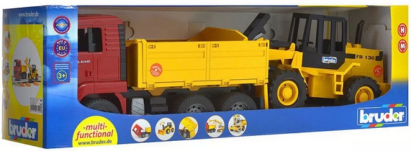 BRUDER 3+ Roadmax Самосвал и колесный бульдозер арт.02-752