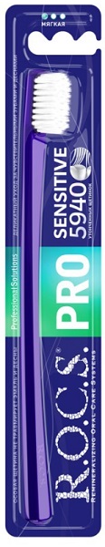 Зубная щетка ROCS PRO Sensitive мягкая РОКС цв.в асс.