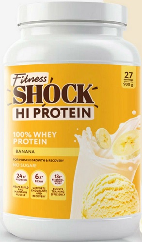 FitnessSHOCK Белковый Коктейль 900г Банан  &