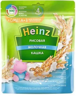 Хайнц Каша молочная Рисовая 200г с 4мес.дойпак