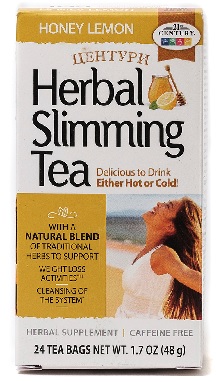 Центури Хербал Слимминг Чай №24 саше Лимон / 21 Century Slimming Tea