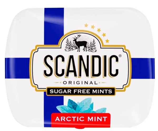Конфеты Scandic без сахара со вкусом Арктическая мята 14г