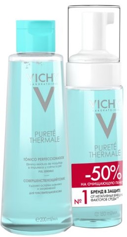 Vichy PURETE Thermale Duo тоник + пенка для лица