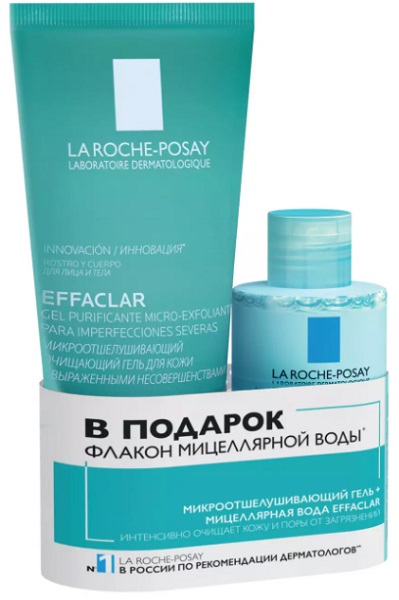 La Roche-Posay Effaclar MO гель 200 мл + мицеллярная вода 100 мл