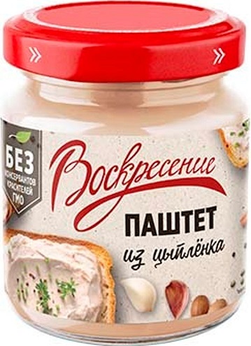 Воскресение Пюре Паштет из Цыпленка 100г ст.