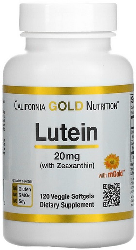 California Gold Nutrition Лютеин 20мг №120капс  &
