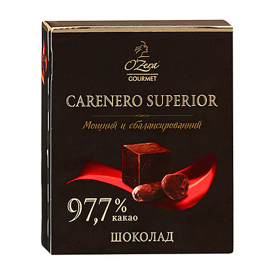 Ozera Carenero Superior горький шоколад 97,7% 90г