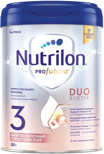 Нутрилон Pro futura DUOBIOTIK 3 800г Напиток молочный с 12 мес