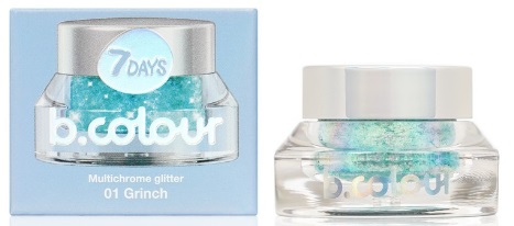 7 Days B.COLOUR WE Глиттер хамелеон для лица и тела 01 Grinch
