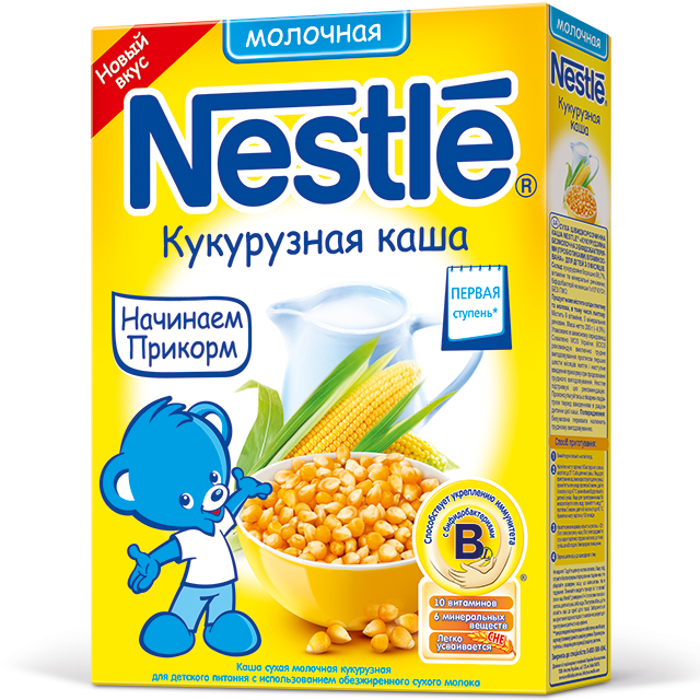Nestle Каша молочная Кукурузная 250г с 5мес.