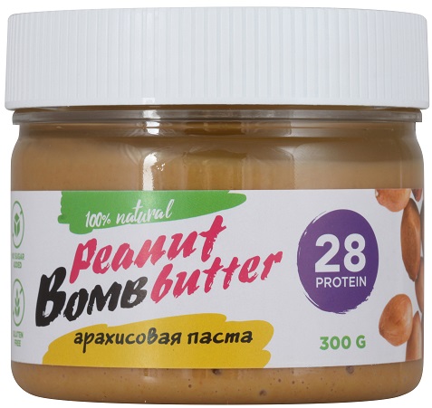 Bombbar Арахисовая паста протеин 300 г.